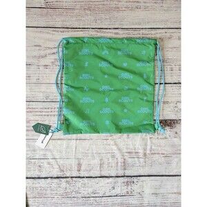 Girl Scouts Drawstring Bag Green New With Tags Set Of 11 Blue Cord My GS Kit Bag